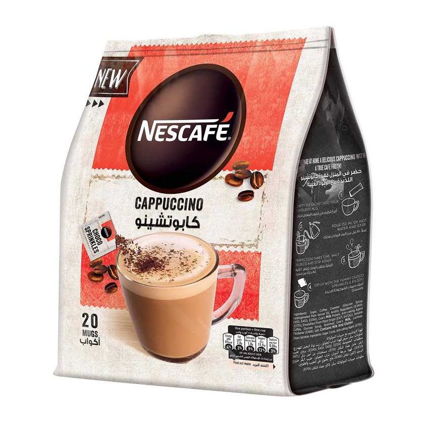 Nescafe Cappuccino Foamy 19.3gX20 Sachets, Falcon Fresh Online