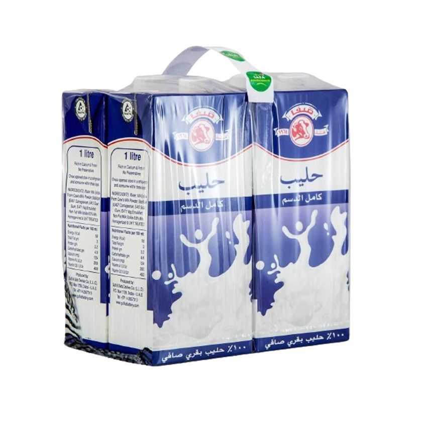 Safa Long Life Milk Full Cream 3 x 4 x 1 Ltr