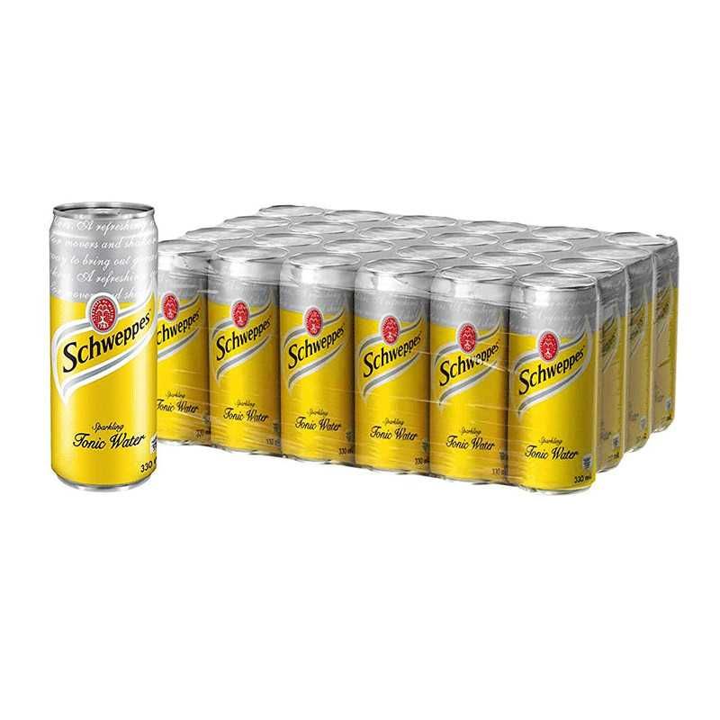 Schweppes Tonic Water Can 24 Cans x 330ml Falcon Fresh Online Best