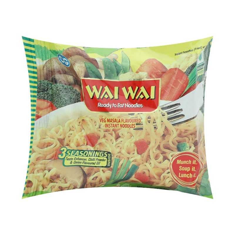 Wai Wai Vegetable Flavored Noodles pack Online Falconfresh Online