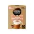 Nescafe Gold Cappuccino Unsweetened Coffee Mix Sachet, 14.2g (10 Sachets)