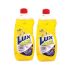 Lux Dish Wash Liquid Lemon Twin Pack 2x750ml