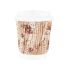 Hotpack 8 Oz Printed Design Ripple Paper Cup With Lid 10 Pieces