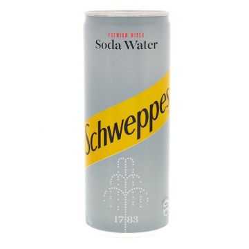 Schweppes Soda Water Soft Drink 24 x 330ml