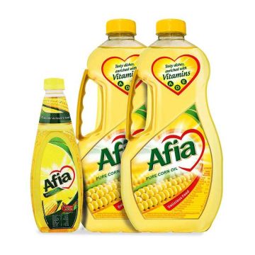 Afia Corn Oil 2 x 1.5L , Pack of 4