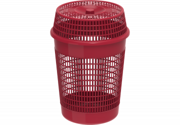 Plastic Tall Laundry Basket With Lid
