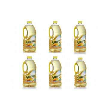 Sunny Sunflower Cooking & Frying Oil Pack of 6x1.5L