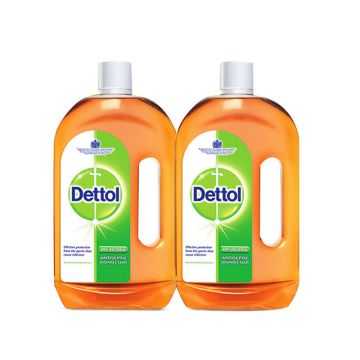 Dettol Antiseptic Disinfectant Liquid 1L Pack Of 2