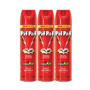 Pif Paf Mosquito and Fly Killer 400ml Pack of 3