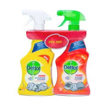Dettol All Purpose Cleaner 500ml + Kitchen Cleaner 500ml