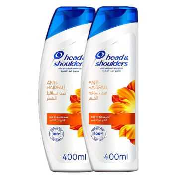 H&S Anti-Hairfall Anti-Dandruff Shampoo 400mlx2