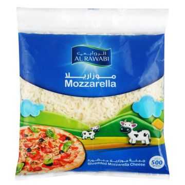 Al Rawabi Mozzarella Shredded Cheese 500g