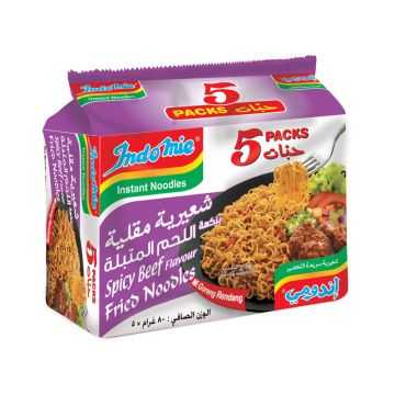 Indomie Noodles Fried Spicy Beef 5x80g