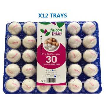 Falcon Fresh Eggs Medium 30 Pieces (12 Trays)