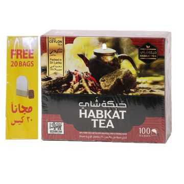 Habkat Ceylon Tea With 100 Tea Bags + Free 20 Tea Bags