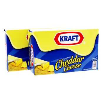 Kraft Block Cheddar Cheese 2x250g