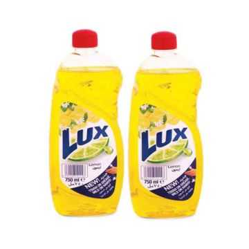 Lux Dish Wash Liquid Lemon Twin Pack 2x750ml