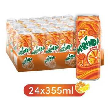 Mirinda Orange Soft Drink Can 330ml Pack of 24