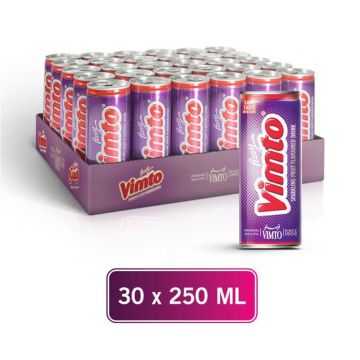Vimto Fizzy Fruit Flavoured Drink Can 250ml Pack of 30