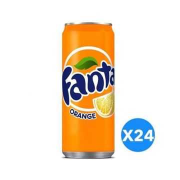 Fanta Orange Cans 330ml Pack of 24