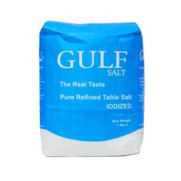 Gulf Salt Pure Refined Iodized Table Salt 1kg