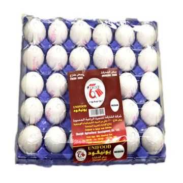 Unifood Fresh White Eggs Medium 30p