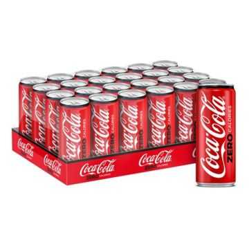 Coca Cola Zero Sugar Can 330ml Pack of 24