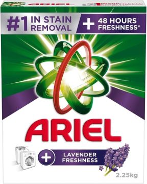 Ariel Laundry Detergent Powder 2.25Kg Lavender Freshnes