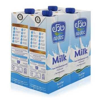 Nadec Long Life Milk Full Cream 1L Pack of 4