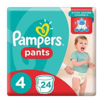 Pampers Pants Baby Dry Diapers Size 4, 9-14kg