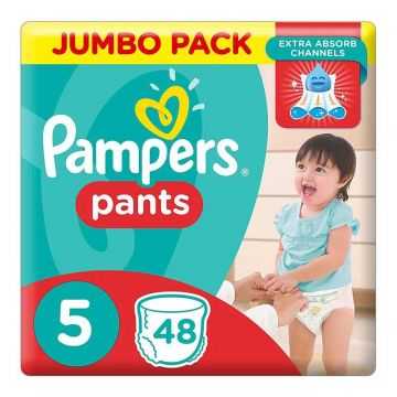 Pampers Pants Diapers, Size 5, Junior, 12-18 kg