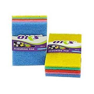 OKS Washing Coloured Scouring Pads 5 Pieces