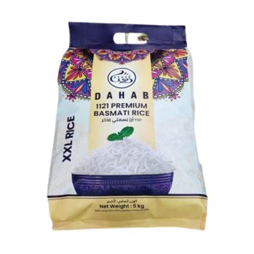 Dahab 1121 Premium Basmati Rice 5kg Pouch
