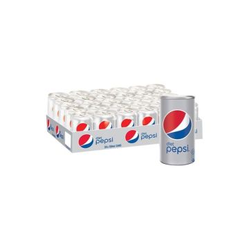 Pepsi-Diet, Carbonated Soft Drink, Mini Can, 155 Ml Pack Of 30