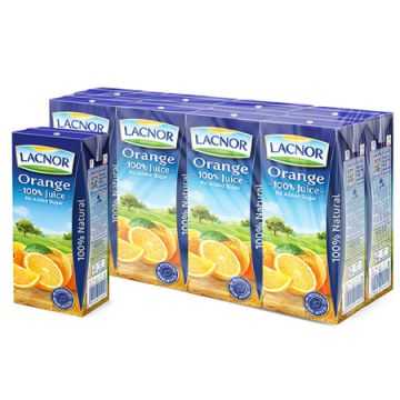 Lacnor Essentials Orange Pulp Juice 180ml (Pack of 8)