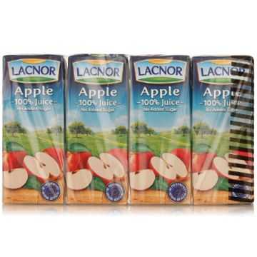 Lacnor Essentials Apple Juice 180ml (Pack of 8)