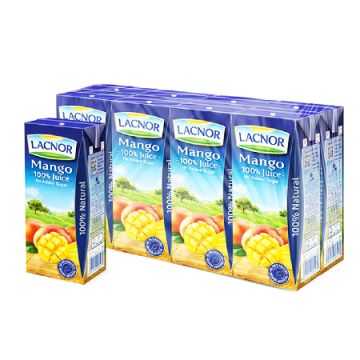 Lacnor Essentials Mango Juice 180ml (Pack of 8)