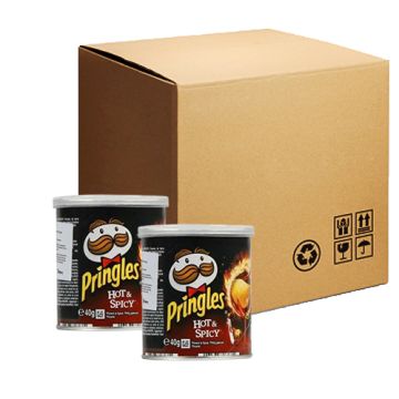 Pringles Hot & Spicy Chips 40gm Pack of 12