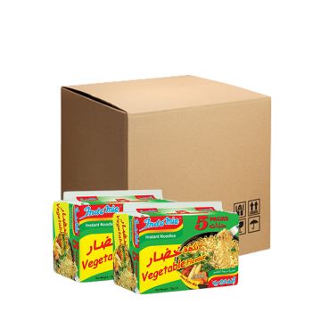Indomie Noodles Vegetable Flavour 75g x 5, Pack of 8